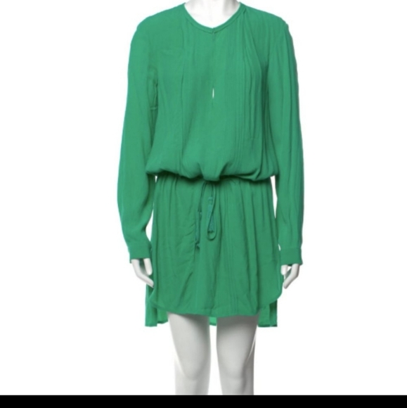 Diane von Furstenberg Kelly Green Midi Dress - Blousen, Long Sleeve - Picture 2 of 10